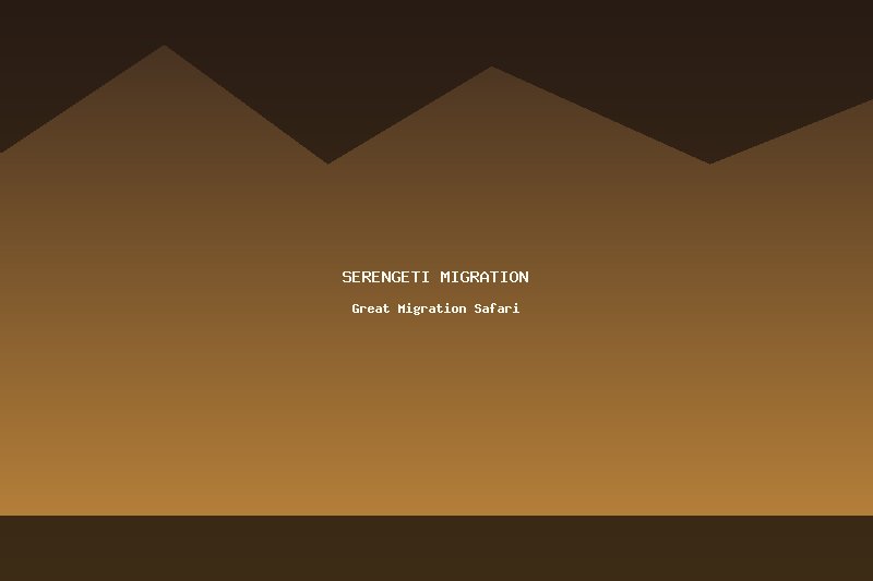 Serengeti Migration